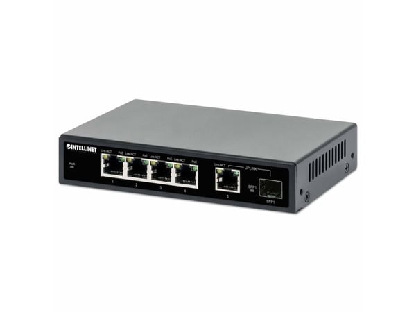 Intellinet 561822, Gigabit Ethernet (10/100/1000), Strøm over Ethernet (PoE), Kan monteres på vegg