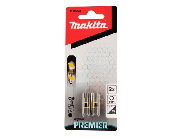 Makita E-03230, 2 stykker, T30, 1/4, 25 mm, 60 mm, 145 mm