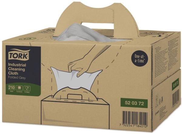 Aftørringsklud Tork Industri W7 1-lag 415x355 mm Grå,210 stk/krt Aftørringsklud Tork Industri W7 1-lag 415x355 mm Grå,210 stk/krt
