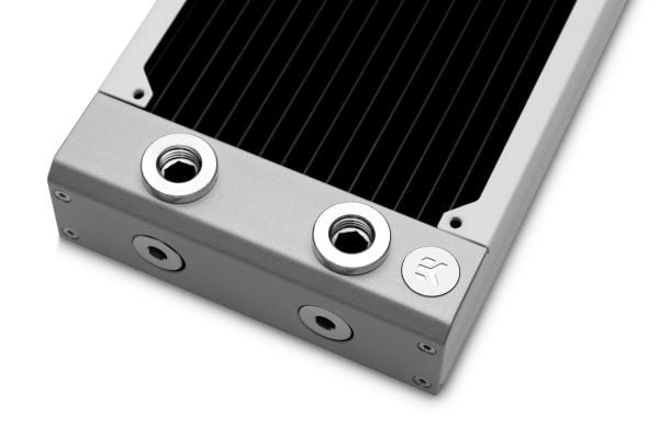 EK Water Blocks 3831109839331, Element, mässing, Koppar, Rostfritt stål, Vit, 1/4", 1 Bar, 145 mm