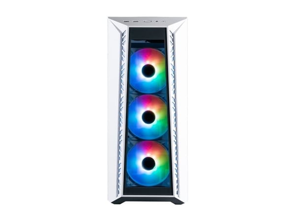 Cooler Master MasterBox 520 - Mid tower - ATX - sidepanel med vindu (herdet glass) - ingen strømforsyning (ATX) - hvit - USB/lyd