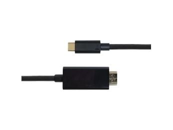 DELTACO - Adapterkabel - USB-C hann til HDMI hann - 3 m - svart - 4 K 60 Hz (4096 x 2160) støtte
