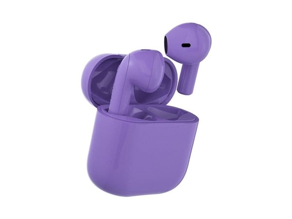Happy Plugs JOY - Ægte trådløse øretelefoner med mik. - i øret - Bluetooth - lilla