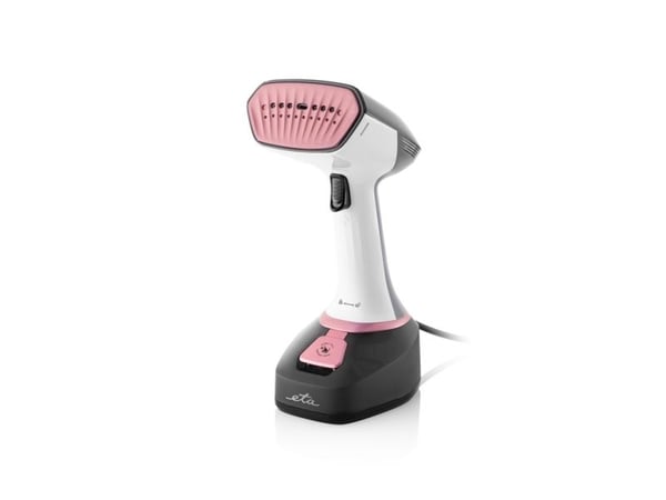 ETA Stephany 2270 90000 - Håndholdt tøydampstrykejern med automatisk slukking - såleplate: keramisk - 1400 W - hvit/grå