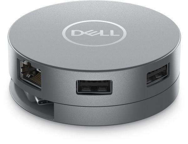 DELL DA305, Langallinen, USB 3.2 Gen 2 (3.1 Gen 2) Type-C, 10,100,1000 Mbit/s, Hopea, 3840 x 2160 pikseliä, Dell