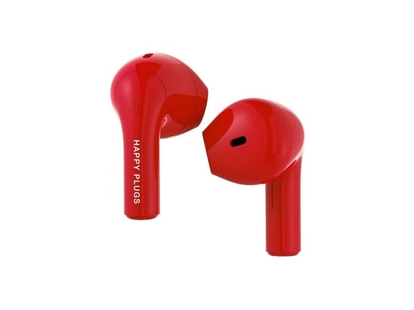 Happy Plugs JOY - True wireless-hodetelefoner med mikrofon - i øret - Bluetooth - rød