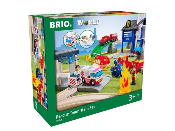 BRIO 36025 Pelastustiimiin junasetti