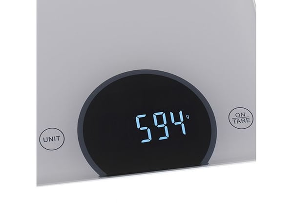Adler AD 3173S, Elektronisk kjøkkenvekt, 10 kg, 1 g, Grå, Glass, Innebygget