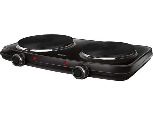 Sencor SCP 2254BK-EUE4, Sort, Benkeplate, Innebygde kokeplater, 2 zone(s), 2 zone(s), Medium