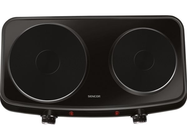 Sencor SCP 2254BK-EUE4, Sort, Benkeplate, Innebygde kokeplater, 2 zone(s), 2 zone(s), Medium