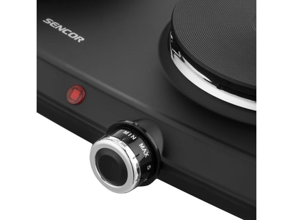 Sencor SCP 2254BK-EUE4, Sort, Benkeplate, Innebygde kokeplater, 2 zone(s), 2 zone(s), Medium