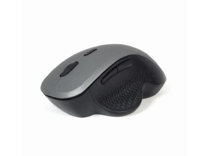 Gembird MUSW-6B-02-BG - Mus - ergonomisk - optisk - 6 knapper - trådløs - 2.4 GHz - USB trådløs mottaker - svart, romgrå - giftbox with transparent...