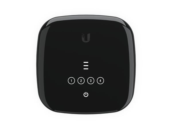 Ubiquiti UFiber WiFi6 - Trådløs ruter - GPON-terminal 4-portssvitsj - 1GbE - Wi-Fi 6 - Dobbeltbånd