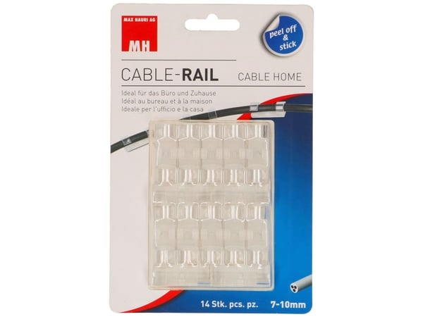 Max Hauri AG Cable Home 164657, Kaapelikiinnike, Universaali, Muovi, Läpinäkyvä