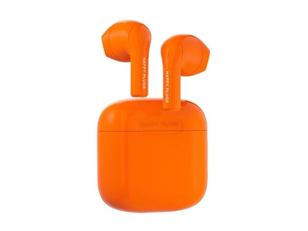 Happy Plugs JOY - True wireless-hodetelefoner med mikrofon - i øret - Bluetooth - oransje
