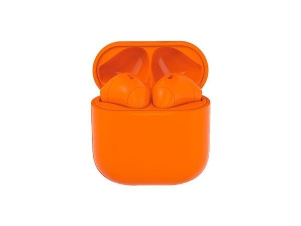 Happy Plugs JOY - True wireless-hodetelefoner med mikrofon - i øret - Bluetooth - oransje