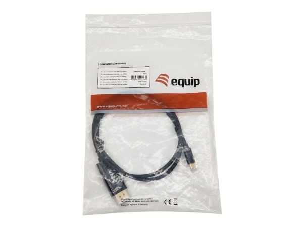Varustus 133426, 1 m, USB Type-C, DisplayPort, Hanstik, Hanstik, Lige