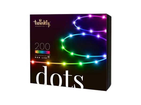 Twinkly Dots - Stringlys - LED - klasse G - RGB-lys - gjennomsiktig