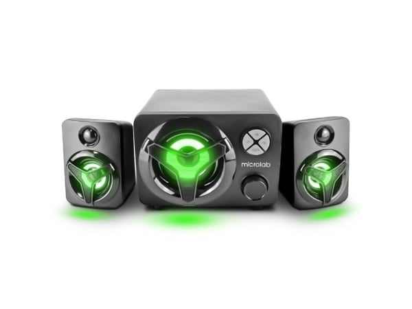 Microlab U210, 2.1 kanaler, Ledning & Trådløs, 11 W, 45 - 18000 Hz, Sort