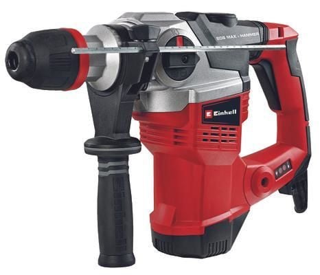 Einhell TE-RH 38 3F, SDS Max, Svart, Metallisk, Röd, 3,8 cm, 9 J, AC, 1050 W