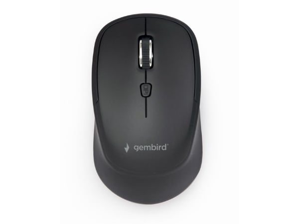 Gembird MUSW-4B-05 - Mus - ergonomisk - optisk - 4 knappar - trådlös - 2.4 GHz - trådlös USB-mottagare - svart - blåsa