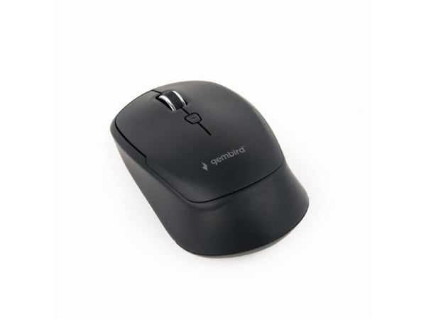 Gembird MUSW-4B-05 - Mus - ergonomisk - optisk - 4 knappar - trådlös - 2.4 GHz - trådlös USB-mottagare - svart - blåsa