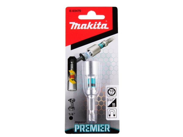 Makita Impact Premier - Impact bit socket - sekspunkters - 10 mm - heksagonal - lengde: 65 mm - for Makita DTD172RTJ