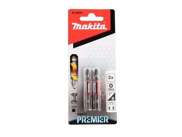 Makita E-03274, 2 kpl, PH 2, 1/4, 50 mm, 60 mm, 145 mm