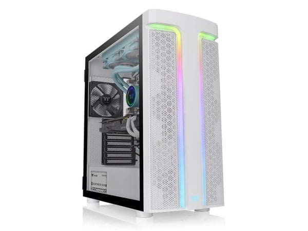 Thermaltake H Series H590 TG Snow ARGB - Mid tower - utvidet ATX (E-ATX) - sidepanel med vindu (herdet glass) - ingen strømforsyning (PS/2) - hvit ...