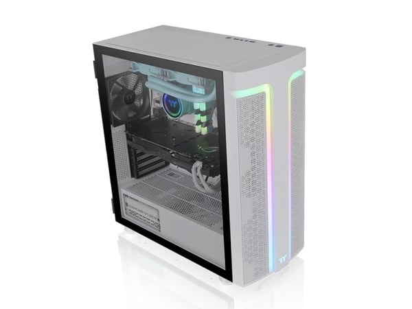Thermaltake H Series H590 TG Snow ARGB - Mid tower - utvidet ATX (E-ATX) - sidepanel med vindu (herdet glass) - ingen strømforsyning (PS/2) - hvit ...