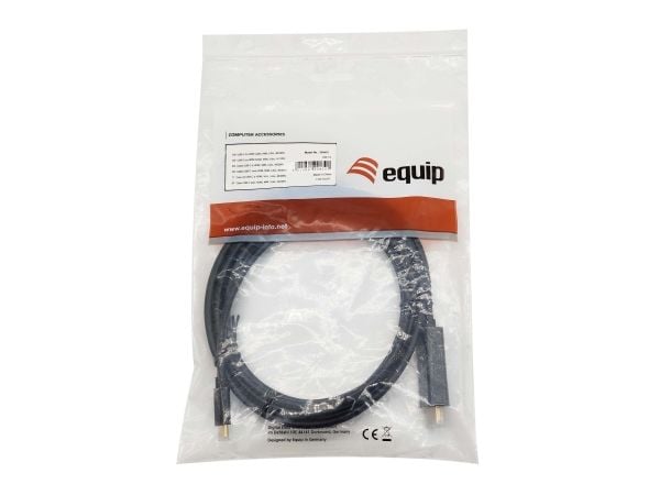 Equip 133413, 3 m, USB Type-C, HDMI-tyyppi A (vakio), Uros, Uros, Suora