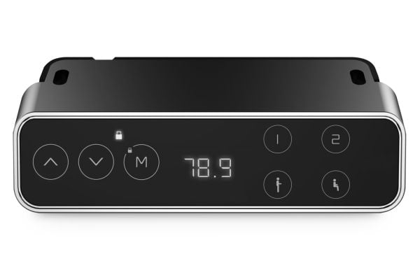 DIGITUS Elektrisk høydejusterbar bordramme, dobbel motor, 3 nivåer, grå