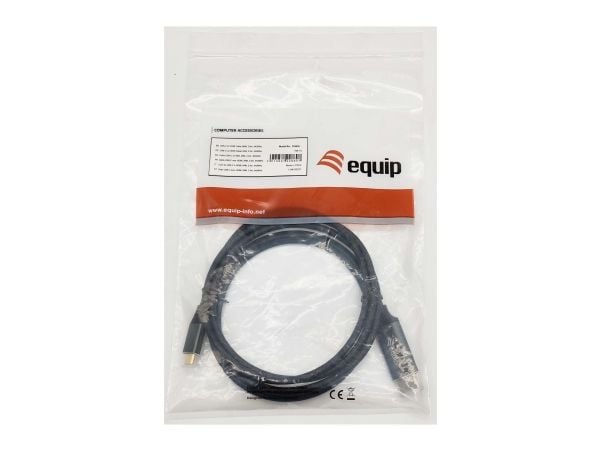 Equip 133416, 2 m, USB Type-C, HDMI Type A (Standard), Hankjønn, Hankjønn, Rett