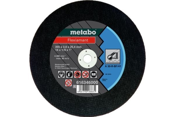Metabo Flexiamant TF 41 - Skjæreplate - for stål - 355 mm - grovkorn: A30