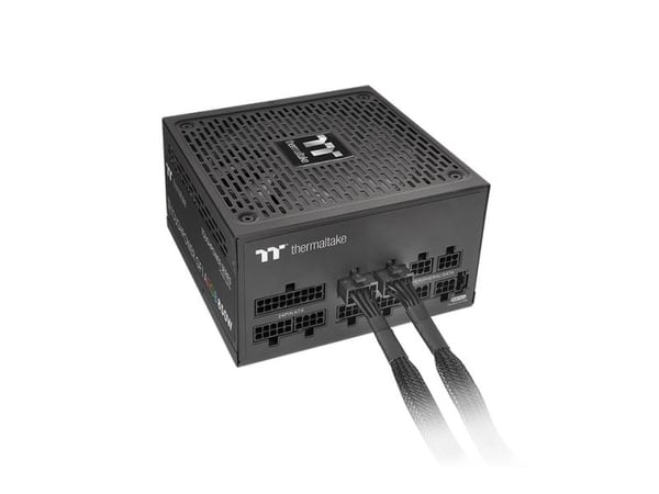 Thermaltake - Strømsplitter - 8-pins PCIe-strøm (hann) til 12+4-stifts PCI Express 5.0 strøm (hann) - 60 cm - svart