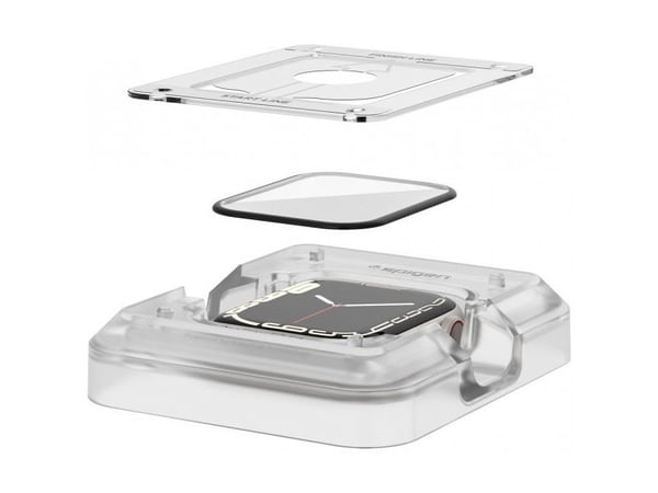 Spigen ProFlex EZ Fit, Skärmskydd för klocka, Apple, Watch Series 8/7 (45mm), Låda