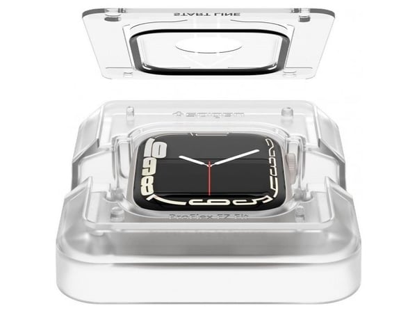Spigen ProFlex EZ Fit, Skärmskydd för klocka, Apple, Watch Series 8/7 (45mm), Låda