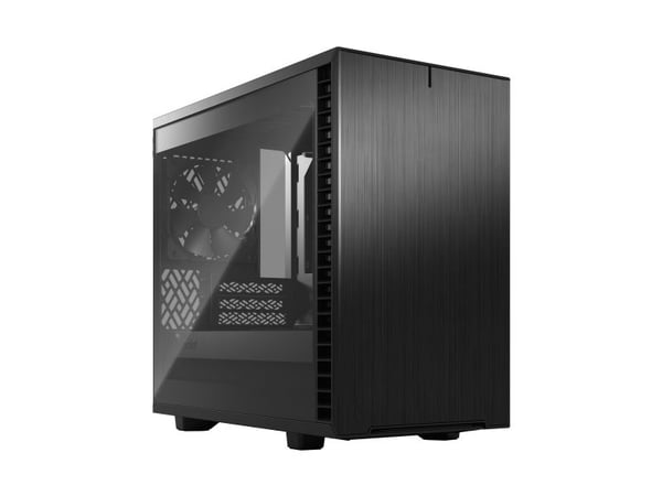 Fractal Design Define 7 Nano - Tower - Mini-DTX - genomskinlig sidopanel (tonat glas) - ingen strömförsörjning (ATX) - svart - USB/ljud