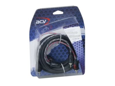 ACV 30.4980-300, 2 x RCA, Hankjønn, 2 x RCA, Hankjønn, 3 m, Flerfarget