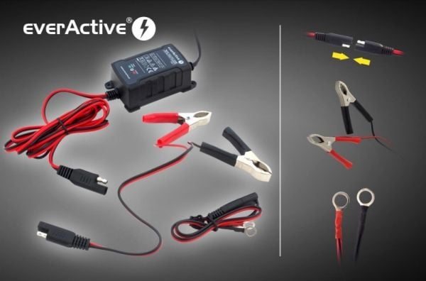 everActive automatisk batterilader 6V / 12V 1A (4995726)