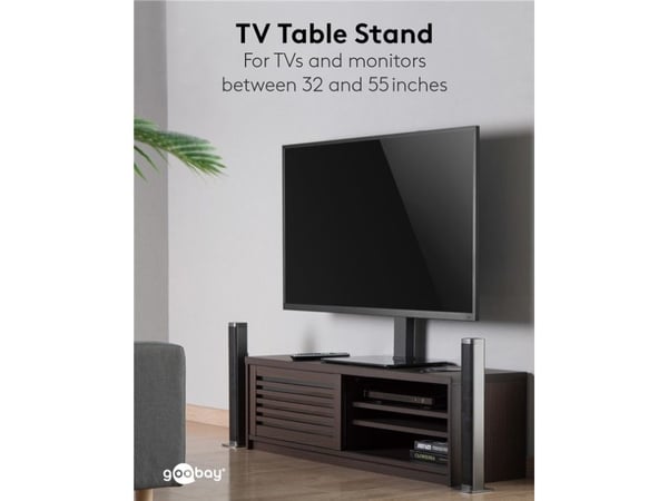 Goobay Fixed Basic, 177,8 cm (70"), 100 x 200 mm, 400 x 400 mm, -35 - 35°, Stål, Sort