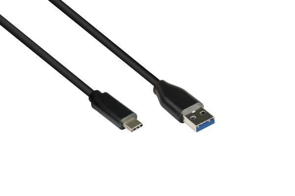 Good Connections Liitäntäkaapeli 1m USB 3.0 USB-C - USB 3.0 A musta