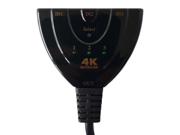 Techly 360042 HDMI Switch 3x1 4K 30Hz Pigtail