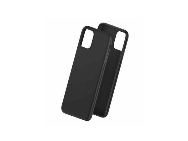 3MK Matt Case, Rund (shell case), Apple, iPhone 12/1, 15,5 cm (6.1"), Svart