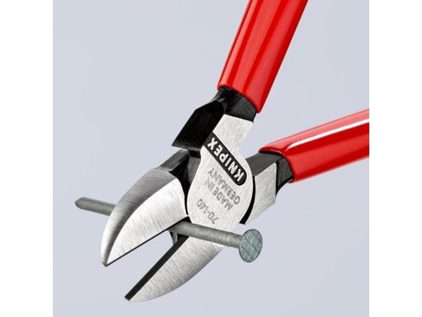 Knipex 70 01 140, Diagonal tang, Kromvanadiumstål, Plast, Rød, 140 mm, 126 g