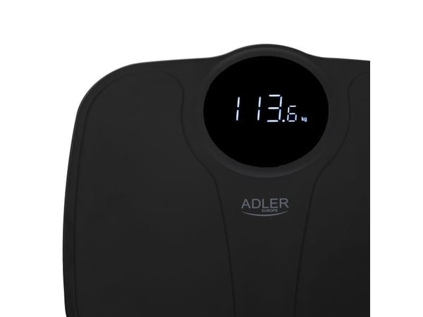 Adler AD 8172B, Elektronisk personvekt, 180 kg, 100 g, Sort, kg, lb, ST, firkant