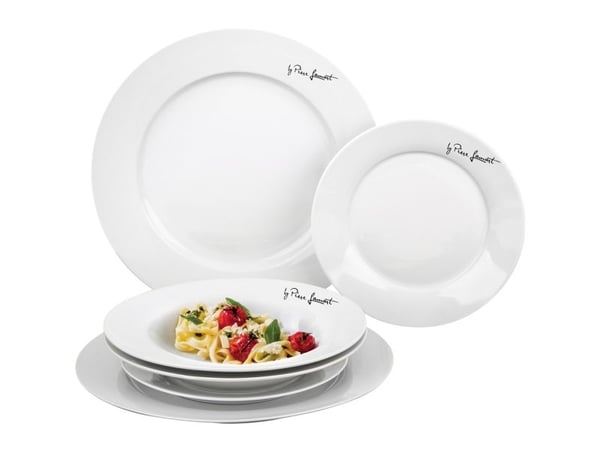 Lamart LT9001, 3 henkilö(t), Posliini, Valkoinen, Pyöreä, Classic, 27 cm