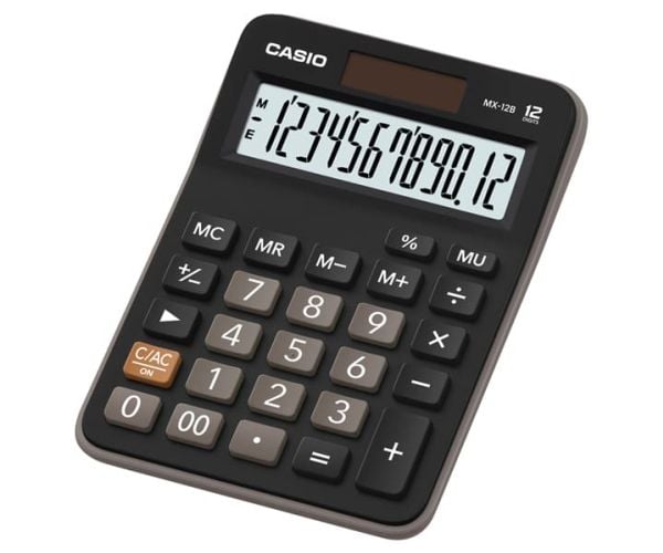 Bordkalkulator CASIO MX-12B, 106,5 x 147 x 29 mm