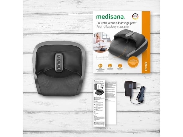 Medisana FM 900, Kompresjonsmassasje, Fot, Svart, Grå, Knapper, AC, 36 W