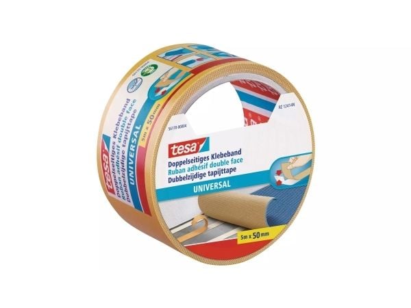 TESA 56170-00004-11, Monterings tape, Hvit, 5 m, Innendørs, Gummi, Akryl, Keramik gjenstander, Betong, Glass, Metall, Papir, Plast, Polypropylen (P...